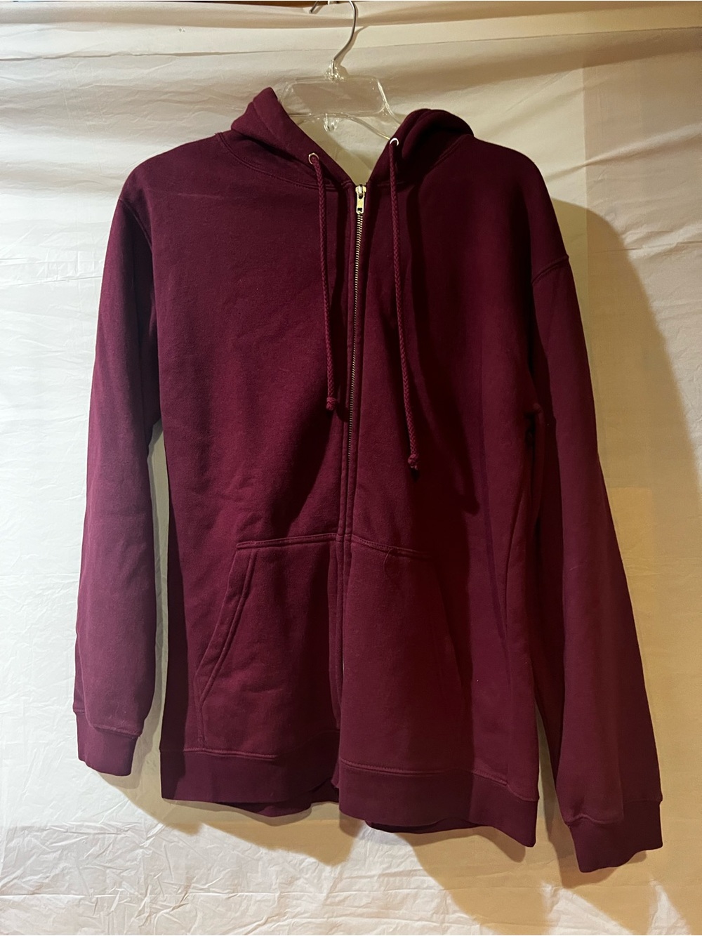 Treason Special TRSN SPLS Men's Full-Zip Hooded Sweatshirt in Maroon
